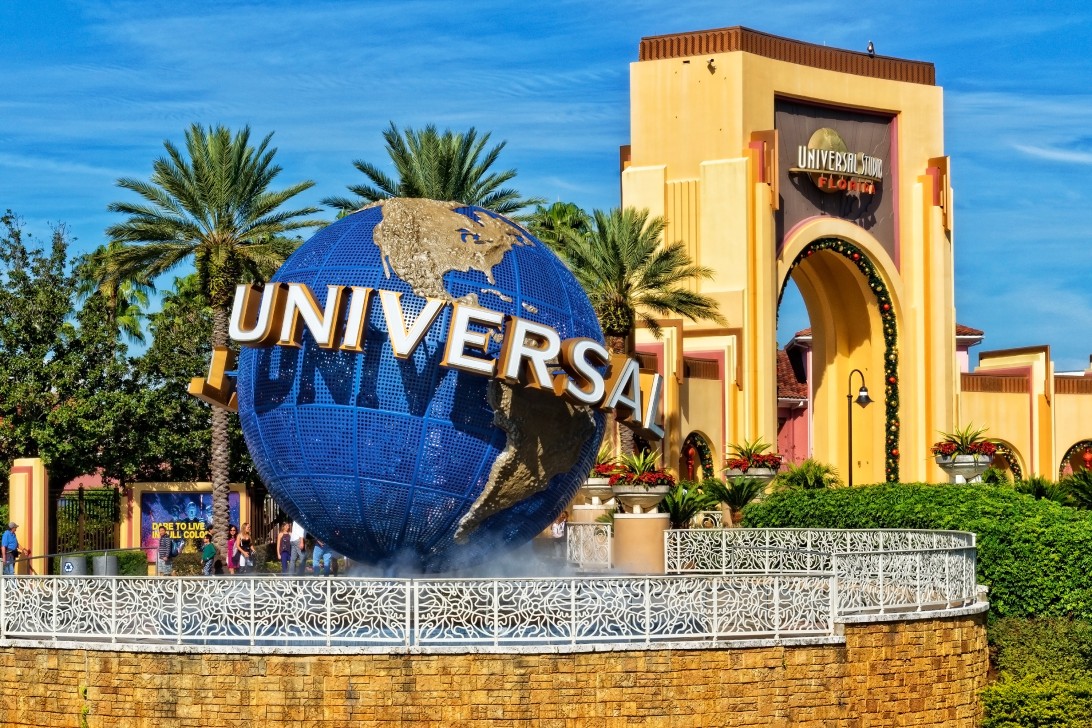 Entrada do parque da Universal na Florida